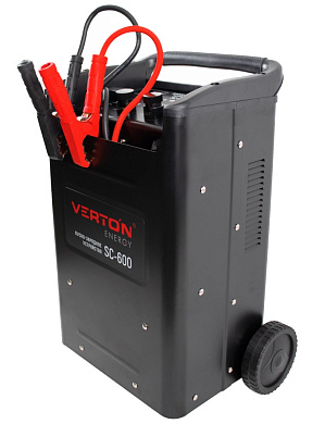 Пуско-зарядное устройство VERTON Energy SC-600 (230/50В/Гц,12/24В,емк20-1000Ач,ток зар/зап90А/600А)