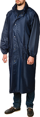 Плащ-дождевик STAYER 11612-56, нейлоновый на молнии, синий цвет, размер 56-58