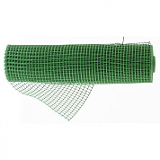 Решетка заборная в рулоне, облегченная, 1,5х25 м, ячейка 70х70 мм, пластиковая, зеленая// Россия