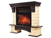 Портал Firelight Forte 25S камень бежевый, шпон венге