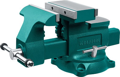 Слесарные тиски KRAFTOOL Reversible 200 мм, расход 368 мм 32705-200
