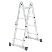 Лестница шарнирная алюминиевая, 4х2 Сибртех