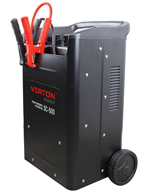 Пуско-зарядное устройство VERTON Energy SC-500 (230/50В/Гц,12/24В,емк20-800Ач,ток зар/зап75А/500А)