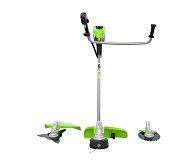 Триммер аккумуляторный TB201H, 82V, 2,0 кВт, 46 см, c трехлопастным ножом, б/щ, с 1хАКБ 8 Ач и ЗУ