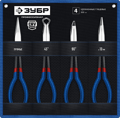 Набор удлиненного губцевого инструмента ЗУБР 4 шт