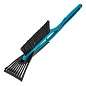 Щетка сметка для снега со скребком 530 мм, бирюзовая, Россия// Sparta