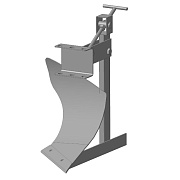 Плуг средний ЭКО, стойка труба 20*40 высота 500 мм. ширина захвата 200 мм. со сцепкой