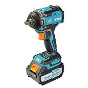 CD20500BL Гайковерт ударн б/щ Sturm!, 18В, 1BatterySystem, 500Нм, 1/2", 3скор, 1x4.0Ач, кейс