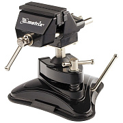 Тиски настольные,резиновая вакуумная присоска,шарнирный механизм,ширина рабочих губок 70 мм// Matrix