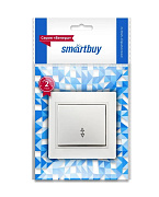 Выключатель проходной 1-клавишный 10А белый Венера