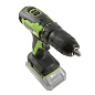 Дрель-шуруповерт акк. Greenworks GD24DD35K2, 24V,б/щет,0-380/0-1450 об/мин, 29/35Нм, 1х2Ач,ЗУ, короб