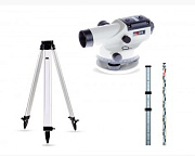 КОМПЛЕКТ Нивелир ADA Basis С ПОВЕРКОЙ + Рейка ADA STAFF 3 + Штатив на клипсах ADA Light