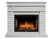 Портал Firelight Bricks 30U (угловой) камень белый, белая эмаль