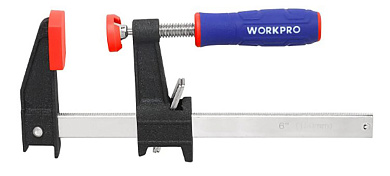Струбцина F-образная 600мм быстрорегулируемая WORKPRO WP232033