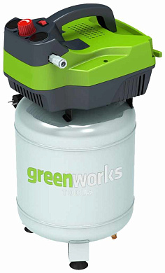 Компрессор безмасляный Greenworks GAC24V