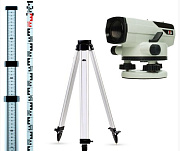 ПРОФЕССИОНАЛЬНЫЙ КОМПЛЕКТ Нивелир ADA PROF-X32 С ПОВЕРКОЙ + Рейка ADA STAFF 5 + Штатив на клипсах AD