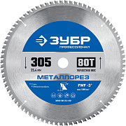 Диск пильный по металлу и металлопрофилю ЗУБР Металлорез 305х25.4мм 80Т