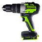 Ударная дрель-шуруповерт Greenworks GD24DD60k2, 24v, 60 Нм, в комплекте АКБ 2 А·ч и ЗУ
