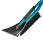 Щетка сметка для снега со скребком 530 мм, бирюзовая, Россия// Sparta