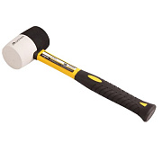 Киянка резиновая, Ultima, 450 г, черно-белая резина, фибергласовая рукоятка