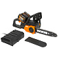 Пила цепная WORX WG381E 40V Li cordless ChainSaw 30 см аккумуляторная с двумя 2Ач батареями и двойно