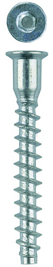 Винт-конфирмат оцинкованный, шестигранный шлиц, 7,0ммx50мм, 2000шт, ЗУБР