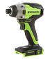 Винтоверт ударный аккумуляторный Greenworks GD24ID3, 24V, бесщеточный, без АКБ и ЗУ