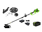Триммер аккумуляторный Greenworks GD40BCK4, 40V, 40 см, бесщеточный,с 1хАКБ 4 Ач и ЗУ (1301507UB)