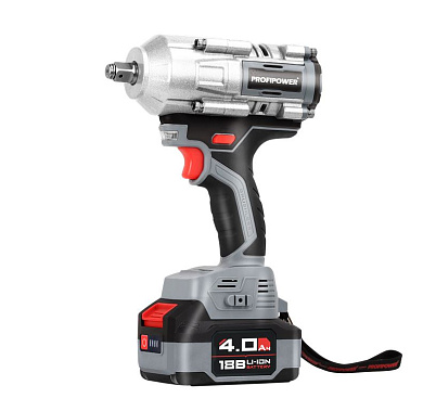 Аккумуляторный ударный гайковерт ProfiPower T-900N (Li-ion-1шт, 4.0Ач, 900Нм, З/У, в кейсе)