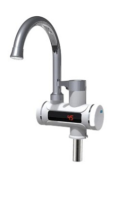 Кран-водонагреватель проточного типа BEF-001 с дисплеем и жестким изливом