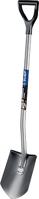 Лопата титановая штыковая алюминиевый изогнутый черенок с рукояткой ЗУБР Титан, 280 х 190 х 1200 мм