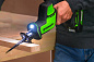 Пила сабельная акк. Greenworks GPT-CRS-25, 24V, б/щет, 0-3000/мин, рез 80 мм дер., LED, 1х4Ач,ЗУ,кор