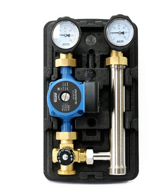 Комплект ZOTA ГБМ с термостатическим смесителем (30-60°С) с насосом RING 25/60 S 180