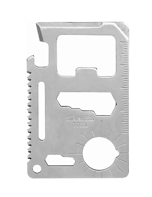 Инструмент карманный 11в1 WP382013 69*45мм нержавеющая сталь WORKPRO