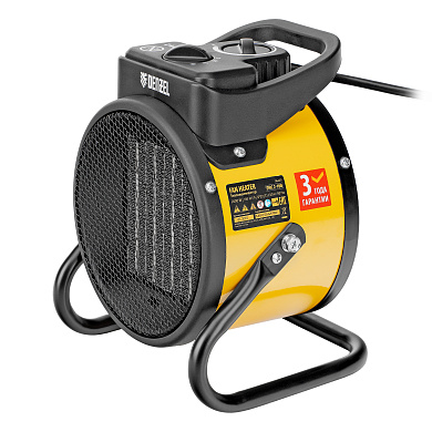 Тепловая пушка, керамический нагреватель (тепловентилятор) DHC 2-100, 220В, 0,025/1/2 кВт// Denzel