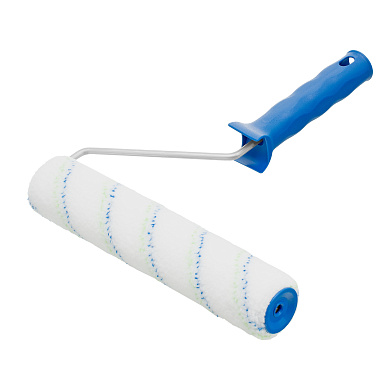 Валик "Водные краски", 250 мм, ворс 12мм, D - 36 мм, D ручки - 6 мм, полиэстер Сибртех