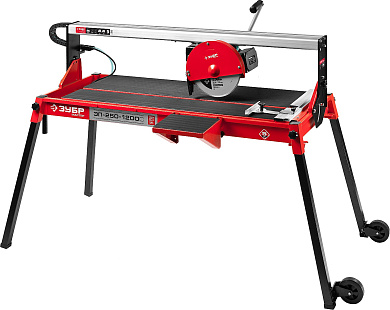 Электрический плиткорез ЗУБР Мастер, длина реза 1020 мм, диск 250 мм, глубина реза 90°-52мм/45°-46мм