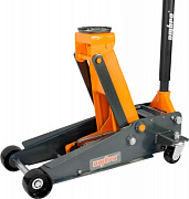 Домкрат подкатной 3 т. гаражный двухпоршневой, 133-485 мм Ombra