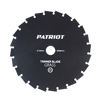 Нож PATRIOT TBS-24 посадочный диаметр 25.4мм, 24 зуба.
