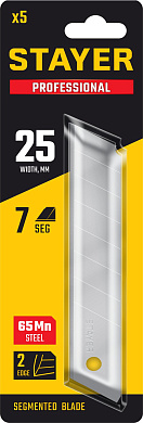 STAYER PROFESSIONAL 25 мм лезвия сегментированные, 5 шт