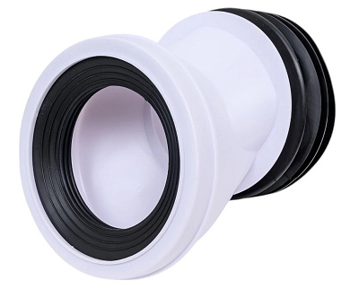 Соединительный отвод для унитаза смещение 40 мм