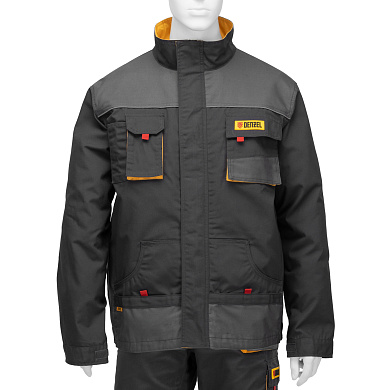 Куртка профессиональная рабочая, 65% полиэстер 35% хлопок, M// Denzel