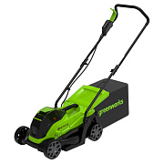 Газонокосилка аккумуляторная Greenworks 2516107UA, 24V, 33 см, бесщеточная, с 1хАКБ 2Ач и ЗУ, арт. 2