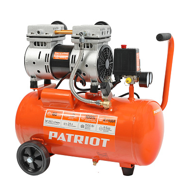 Компрессор Patriot поршневой безмасляный WO 24-260 S