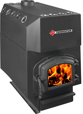 Печь отопительная СТАВР 20 с чугунной дверцей (со стеклом)