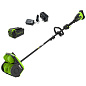 Снегоуборщик аккумуляторный Greenworks GD40SS2, 40V, 30 см, с регулир выброс, б/щ, с 1хАКБ 5 Ач и ЗУ