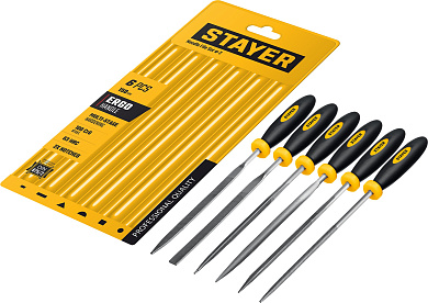 Набор надфилей, Professional STAYER 150 мм, 6 предм.