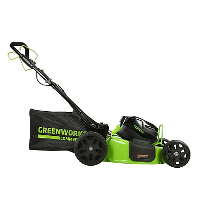 Газонокосилка самоходная, аккумуляторная Greenworks Арт. 2515907, 82V, 51 см, самоходная, бесщеточна