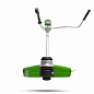 Триммер аккумуляторный Greenworks GD60BCBK4, 60V, 40 см, бесщ, велосипедной ручкой, с 1хАКБ 4Ач и ЗУ