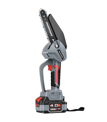 Аккумуляторная цепная пила ProfiPower MKGST-18V (Li-ion-2шт,2.0Ач,15см,6",З/У,кор.)